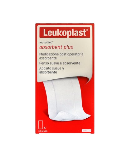 LEUKOMED ABSORBENT PLUS MEDICAZIONE POST OPERATORIA TNT 10X25CM