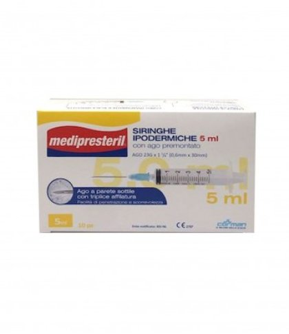 MEDIPRESTERIL SIRINGHE DA 5ML 10PZ