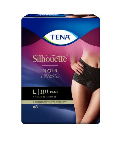 TENA SILHOUETTE NOIR VITA ALTA L 8PZ