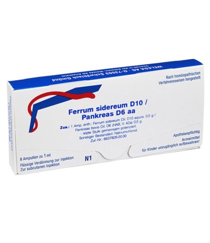 FERRUM SIDEREUM D10 / PANKREAS D6 AA 8 FIALE DA 1ML – WELEDA