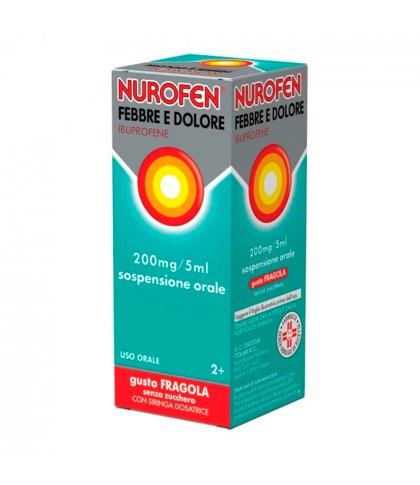 NUROFEN FEBBRE E DOLORE 200MG/5ML FRAGOLA