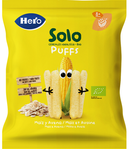 HERO SOLO SNACK PUFF AVENA MAI