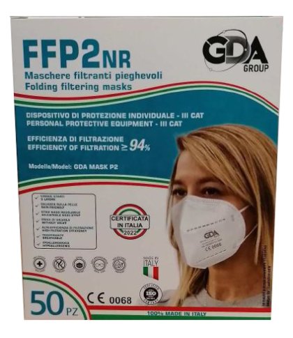 GDA MASK P2 SEMIMAS FFP2 BI50P