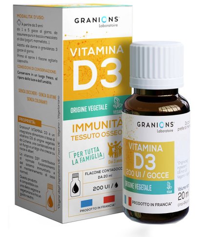 GRANIONS VITAMINA D3 GOCCE20ML