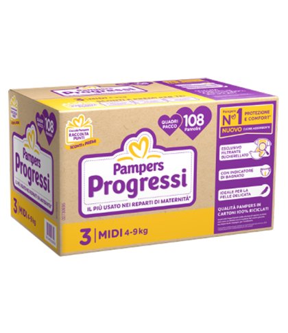 PAMPERS QU PROG MIDI 108PZ