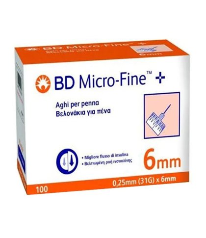 BD MICROFINE AGO G31 6MM 100PZ