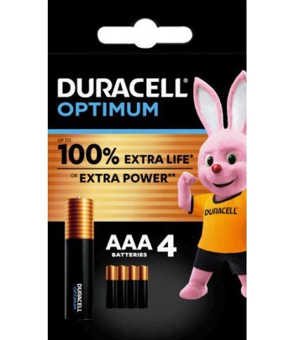 DURACELL OPTIMUM AAA B4 4PZ