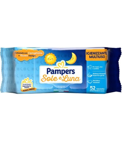 PAMPERS WIPES SOLE&LUNA 52PZ