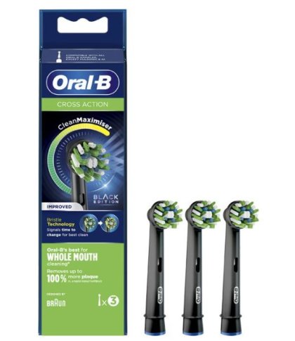 ORALB PW REFILL CROSS BLACK3PZ