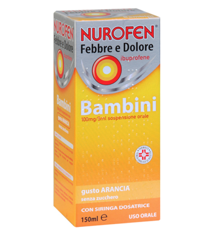 NUROFEN FEBBRE E DOLORE 100MG/5ML ARANCIA