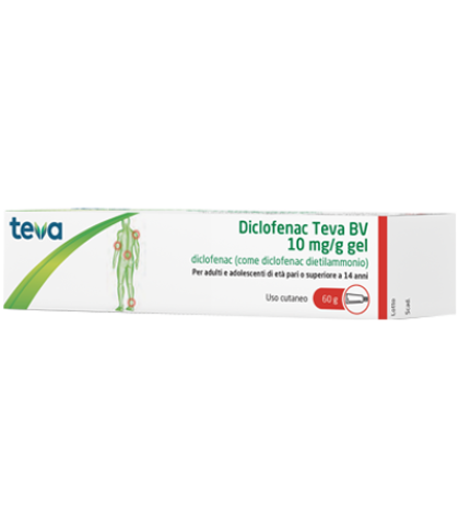 DICLOFENAC TEVA*GEL 60G 10MG/G