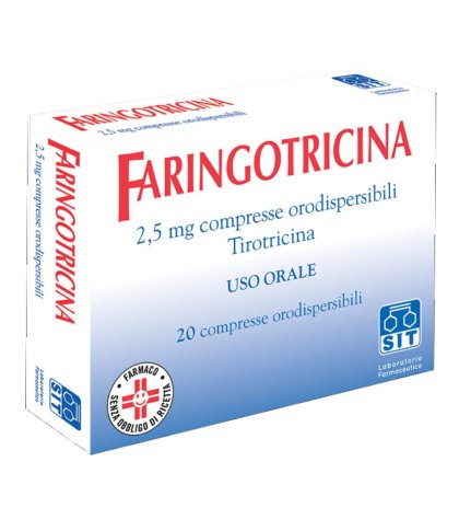 FARINGOTRICINA*20CPR ORO 2,5MG