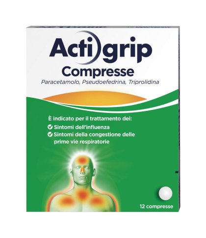 ACTIGRIP*12CPR 2,5+60+500MG