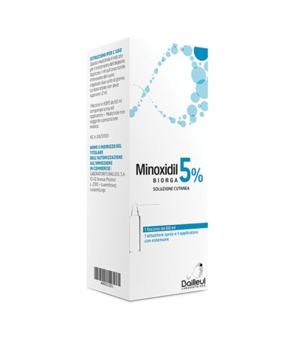 MINOXIDIL BIORGA*SOL CUT60ML5%