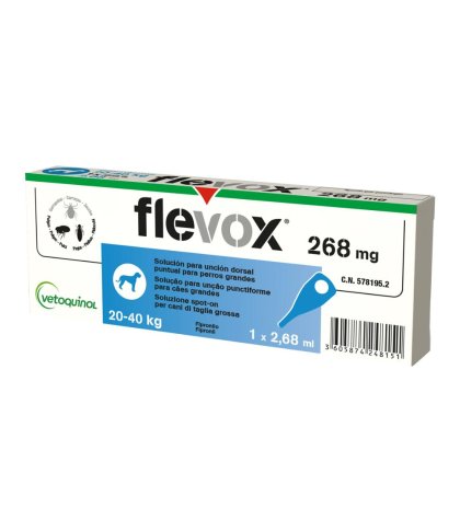 FLEVOX*SPOTON 1PIP 2,68ML CANI