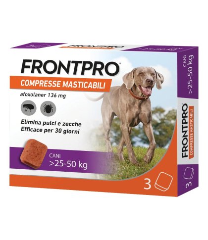 FRONTPRO*3CPR 25-50KG 136MG