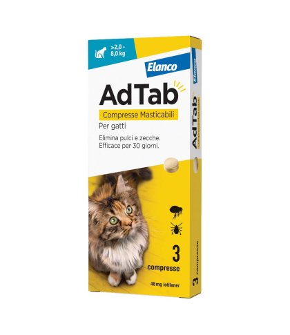 ADTAB 3 CPR 48 MG GATTI 2-8 KG