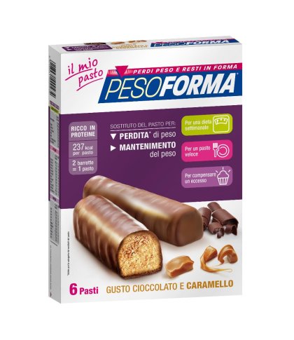 PESOFORMA BARR CIOCC CARAM 12P