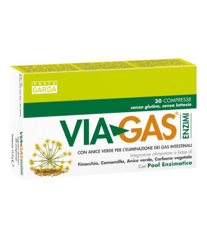 VIAGAS 30CPR 450MG C/ENZIMI