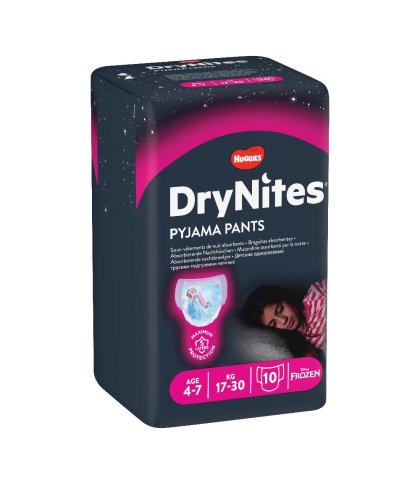 HUGGIES DRYNITES GIRL4/7AN 10P