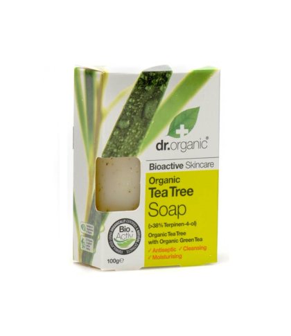 DR ORGANIC TEA TREE SOAP 100G