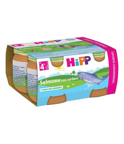 HIPP BIO OMO SALMONE VERD2X80G