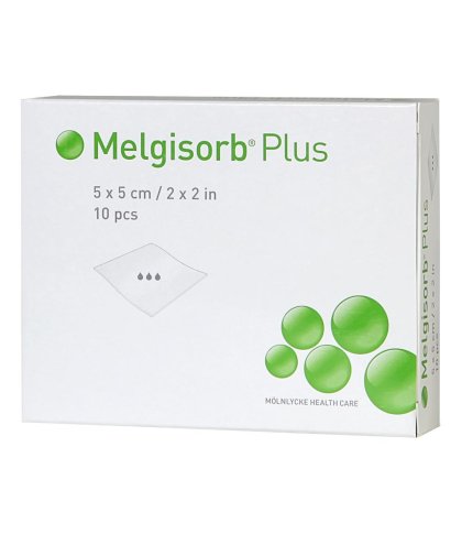 MELGISORB PLUS MED AS 5X5 10PZ