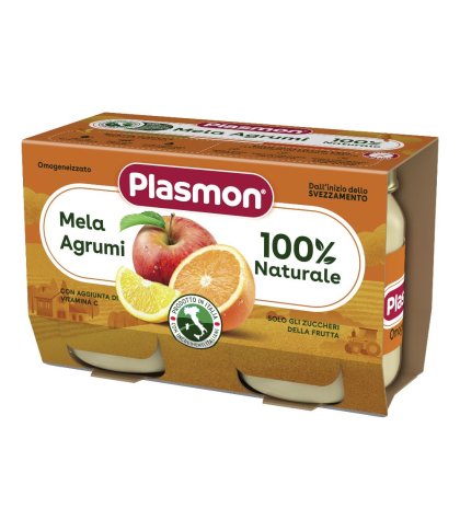 PLASMON OMOG MELA/AGRUMI2X104G