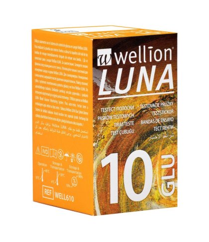 WELLION LUNA 10 STRIPS GLUCOSI