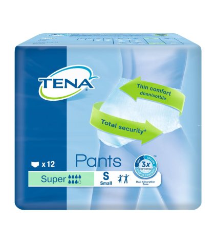 TENA PANTS SUPER PANN S 12PZ