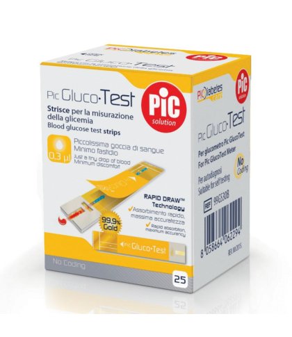 PIC STRISCE GLUCOTEST 25PZ