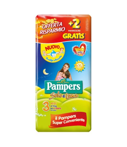 PAMPERS SOLE&LUNA MIDI 44+2PZ