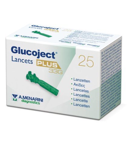 GLUCOJECT LANCETS PLUS G33 25P