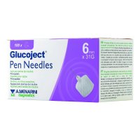 GLUCOJECT PEN NEEDLES 6MM G31