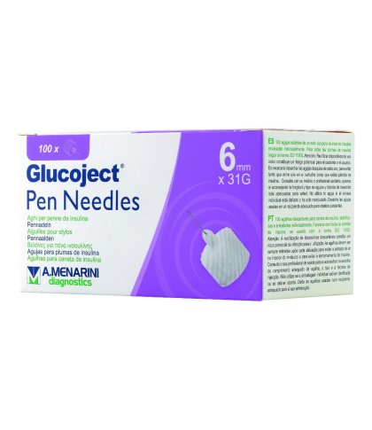 GLUCOJECT PEN NEEDLES 6MM G31