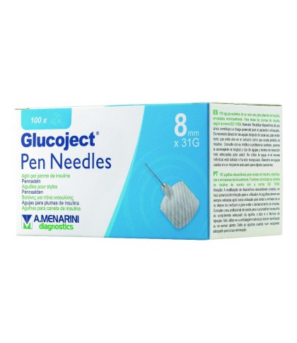 GLUCOJECT PEN NEEDLES 8MM G31