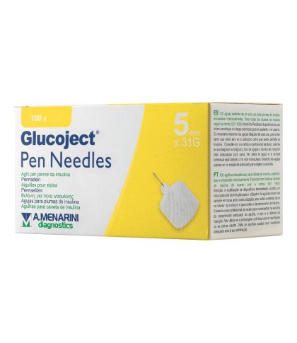 GLUCOJECT PEN NEEDLES 5MM G31