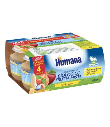 HUMANA OMOG FRUTTA BIO 4X100G