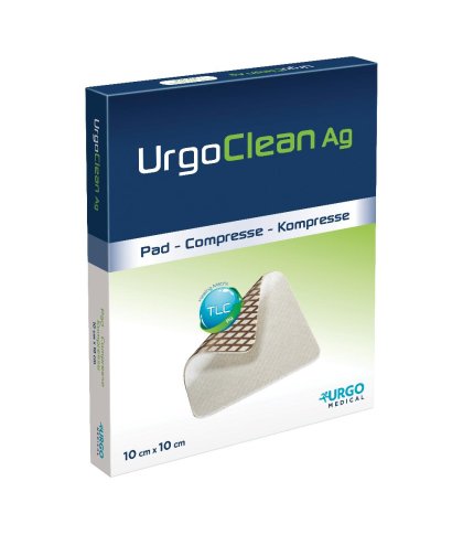 URGOCLEAN AG/SILV 10X10CM 5PZ