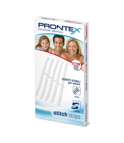 PRONTEX STITCH STRIPS 3X75 10P