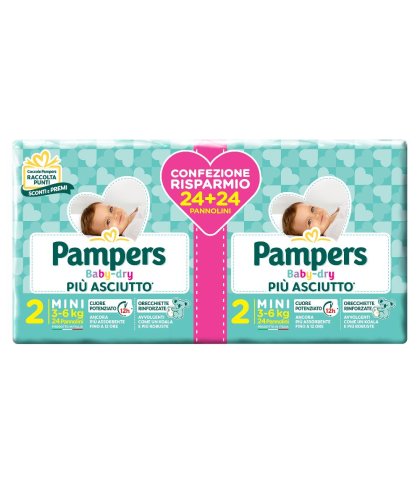 PAMPERS BABY DRYDUO DWCT MIN48