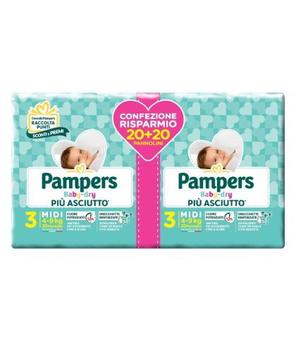 PAMPERS BABY DRYDUO DWCT MID40