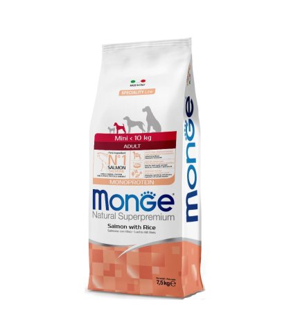 MONGE MINI AD SALM/RISO 7,5KG