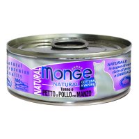 MONGE NAT POLLO/MANZO 80GR