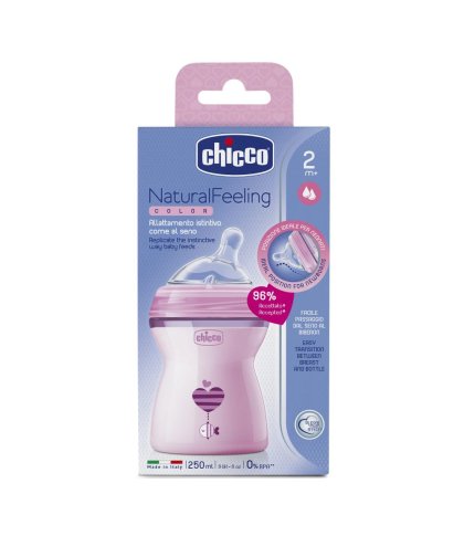 CH BIB NAT-FEEL 2M+ GIRL 250ML