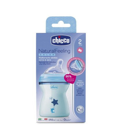 CH BIB NAT-FEEL 2M+ BOY 250ML