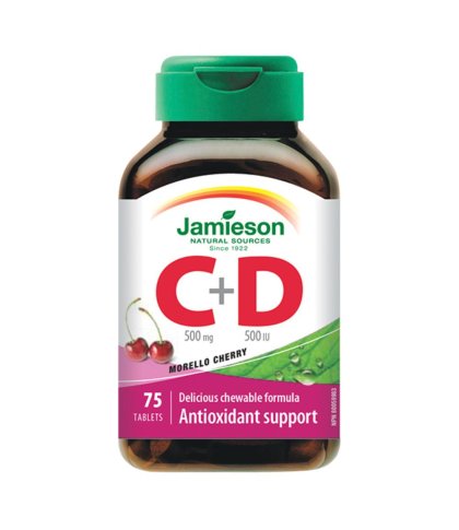 JAMIESON VITAMINA C500+D 75CPR