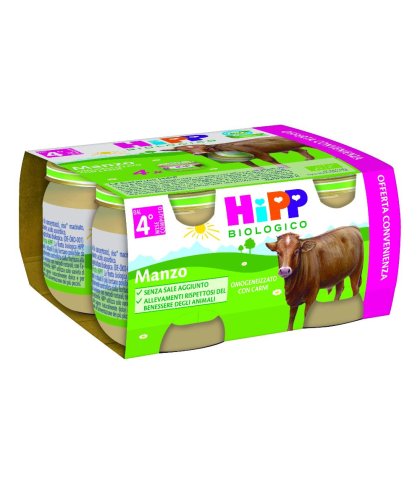 HIPP BIO OMOG MANZO 4X80G