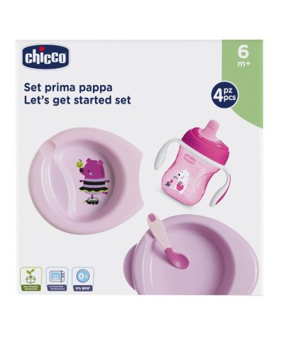 CH SET PAPPA 6M+ ROSA C/CUCCH