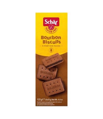 SCHAR BOURBON BISCUITS 5X25G